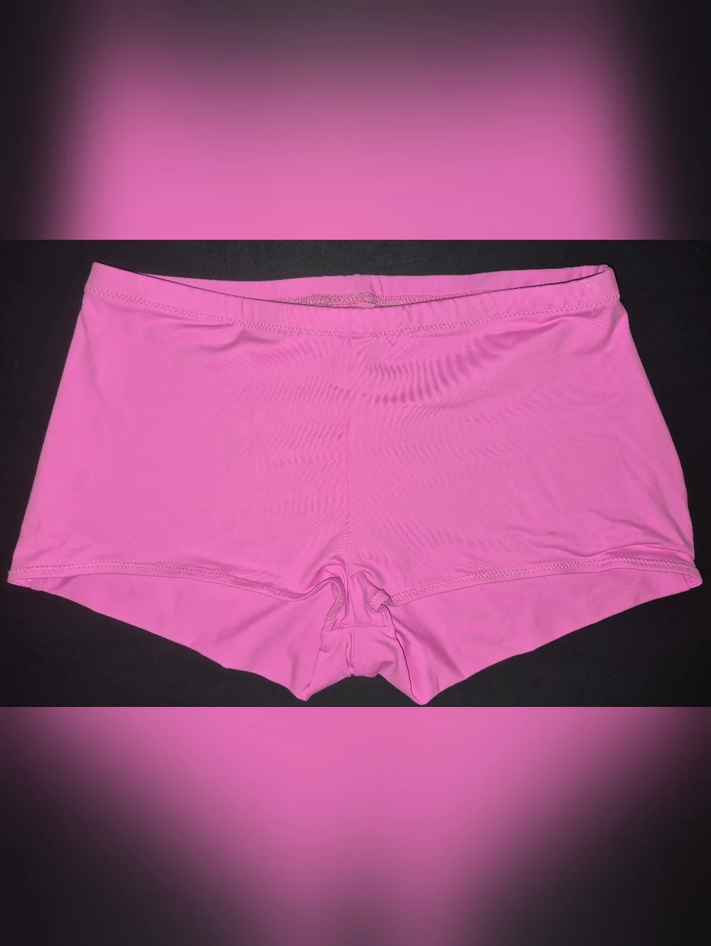 💕NWT SKIMS RARE Swim Cut Out Mid Waist Boyshorts Bikini Bottoms Pink TAFFY M